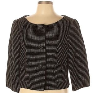 The Limited Black & white 3 button blazer jacket